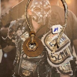 Post apocalyptic style industrial hardware necklace